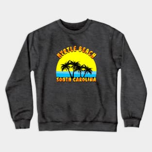 Retro Style MYRTLE BEACH SOUTH CAROLINA Crewneck Sweatshirt